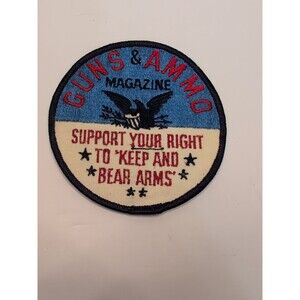 Vintage Guns & Ammo Magazine Patch – “Support Your Right to Keep and Bear Arms”